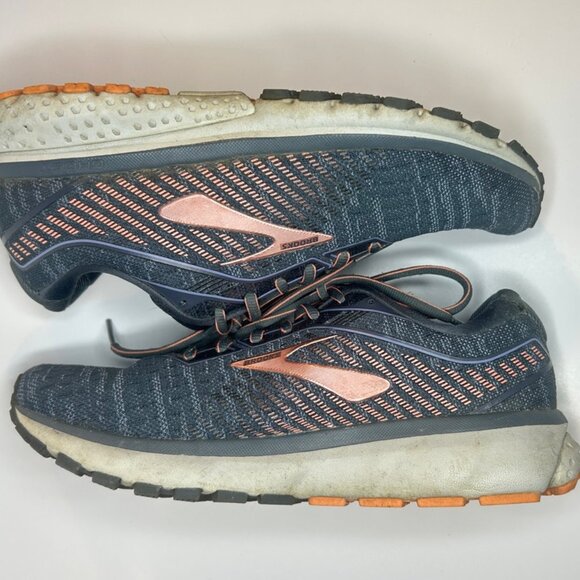 Brooks Ghost 12 Women’s Running Shoes – Gray & Pink | Cushioned Neutral Trainers - Picture 2 of 11